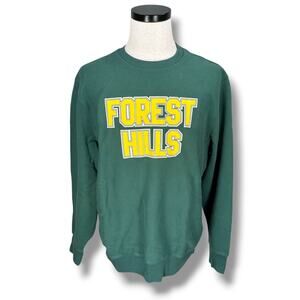 J.Crew Sportswear Thick Crewneck Forest Hills Sweatshirt Men Large Green Graphic